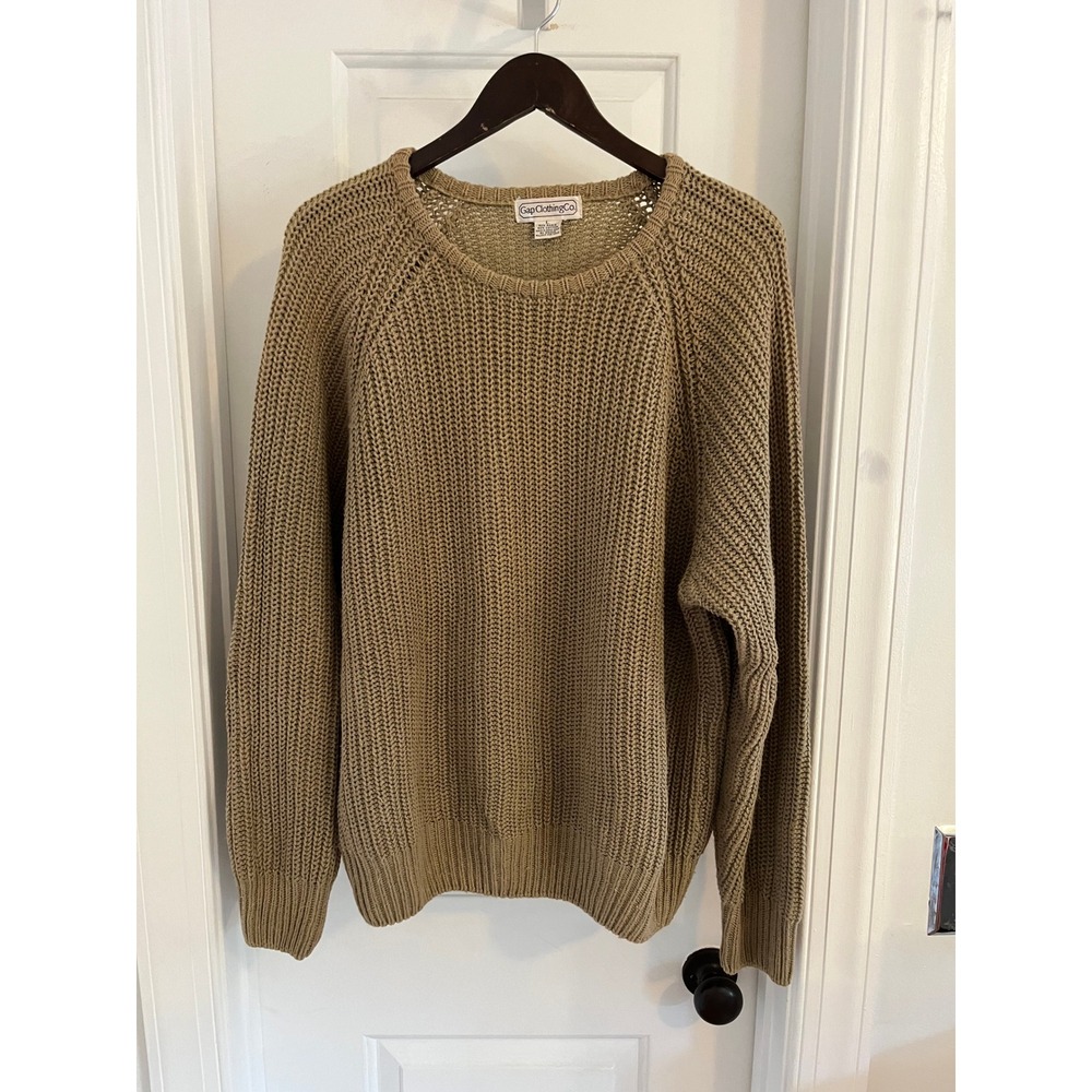 Vintage Gap Clothing Co Shaker Knit Ramie Cotton Sweater
